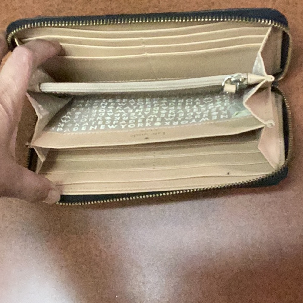 Kate Spade Black Zip-Around Wallet - Picture 8 of 13